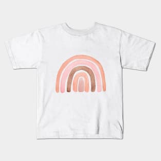 Watercolor boho rainbow Kids T-Shirt